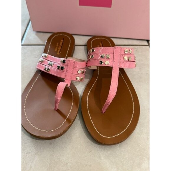 Kate Spade New York Womens Carol Sandals Rococo Pink Patent Leather Size 8 M NIB - Picture 3 of 7